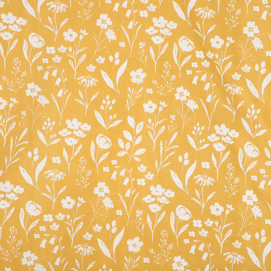 120 GSM Yellow Polyester Double Bedsheet, , large image number null