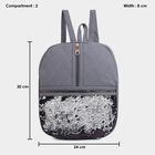 Women's Grey Polyurethane Backpack, , small image number null