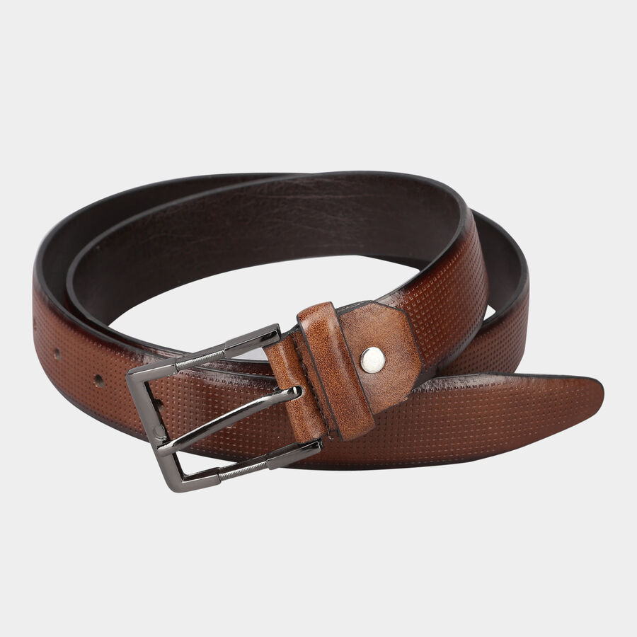 Men's Brown Polyurethane Casual Belt, , large image number null