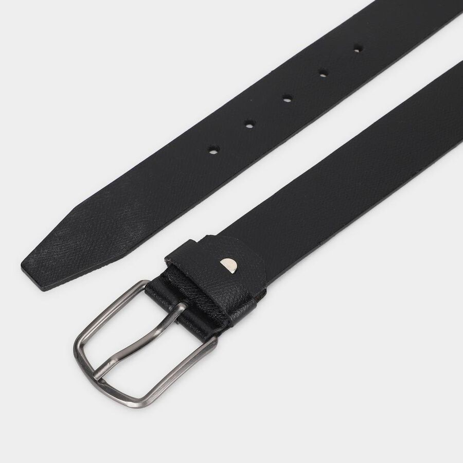 Men's Black PU Formal Belt , , large