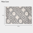 Grey Geometric Printed Double Bedsheet, , small image number null