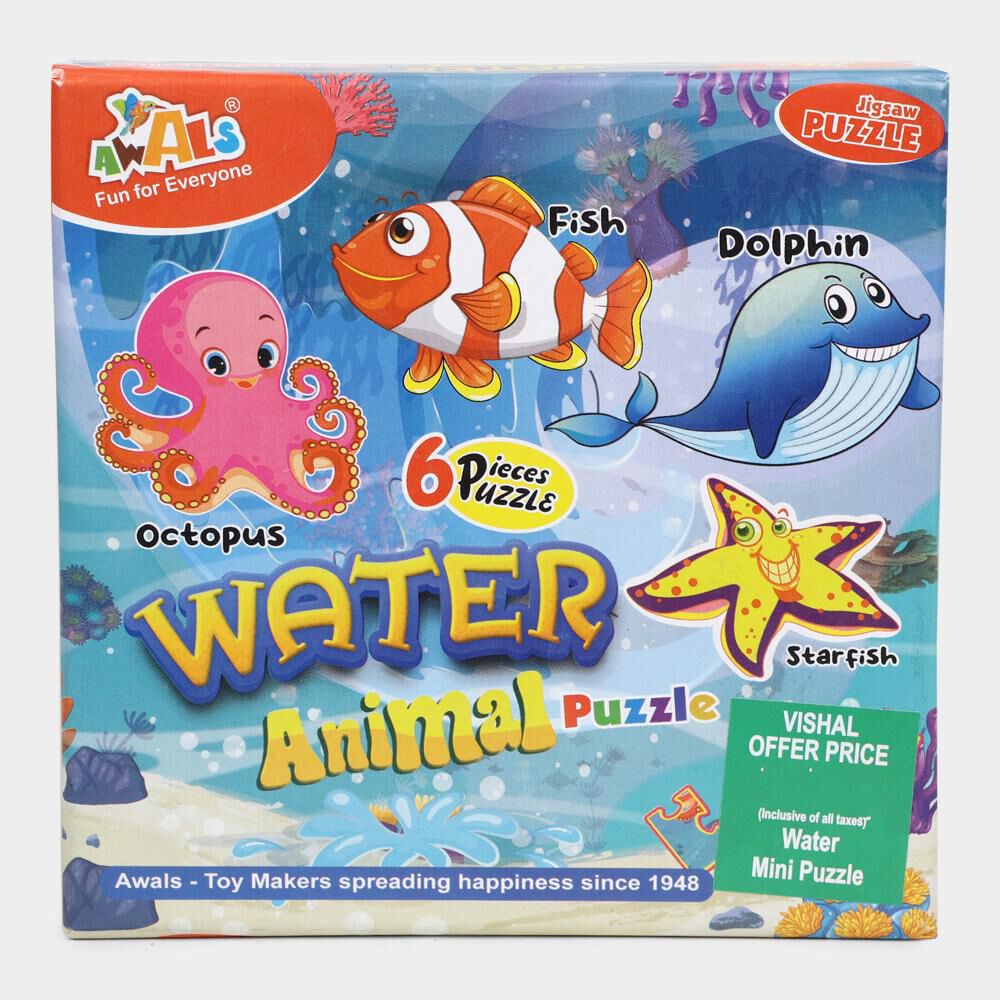 Awals Kid's Aquatic Animals Puzzle, 24 Pcs. | Vishal Mega Mart India