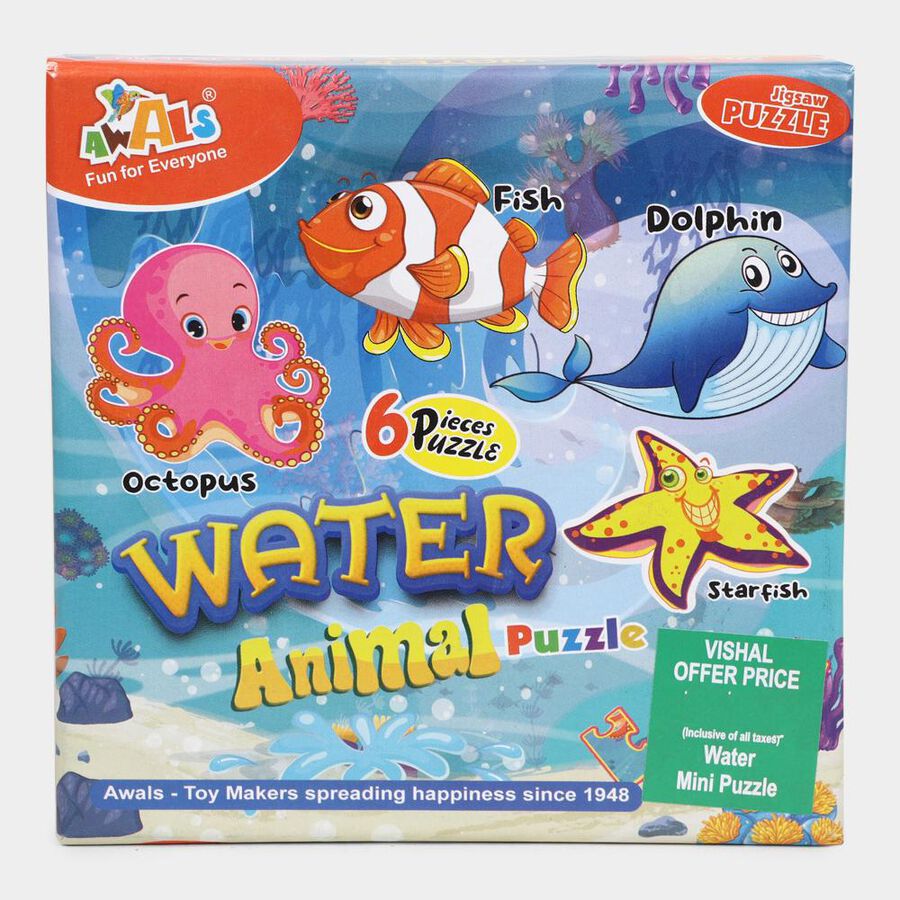 Kid's Aquatic Animals Puzzle, 24 Pcs., , large image number null