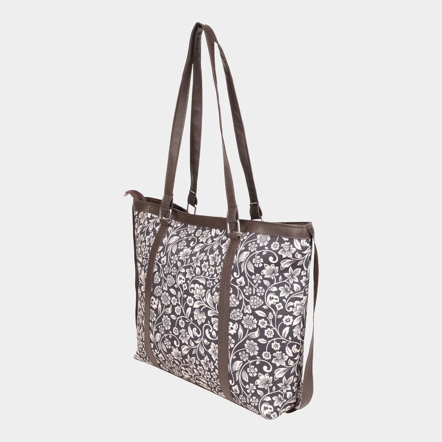 Women's Fabric Satchel, Printed, Medium Size, , large image number null