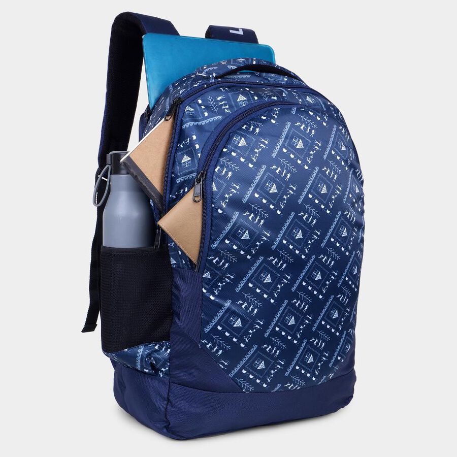 Blue Backpack with Laptop Sleeve, 35 L (Approx), , large image number null