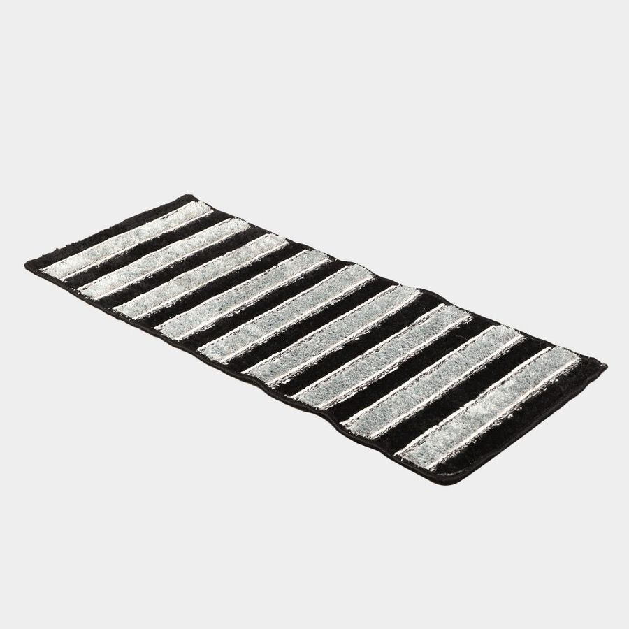 Grey Polyester Bedside Runner, , large image number null