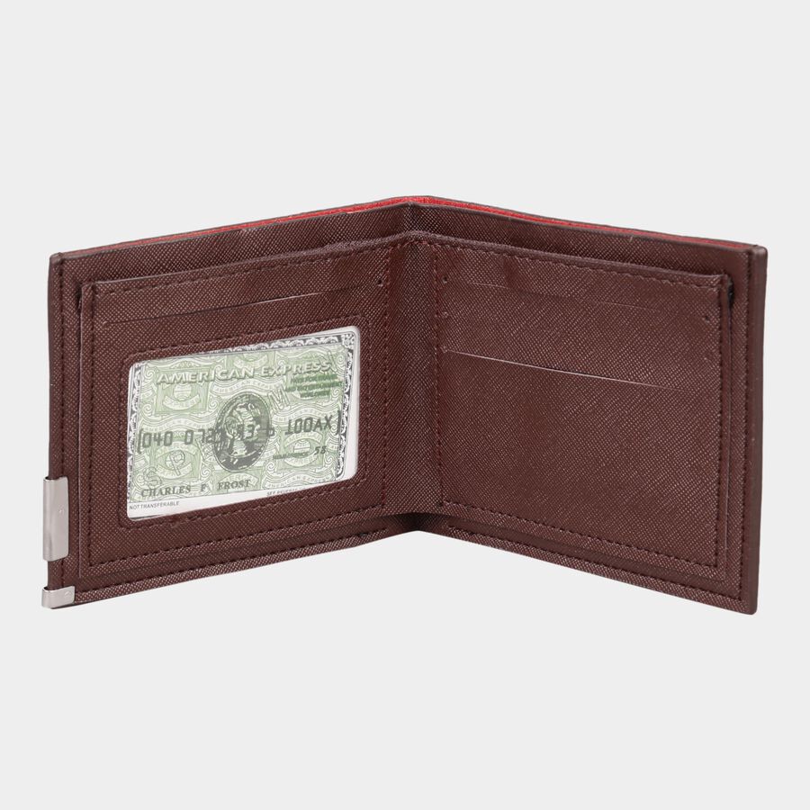 Men PU Brown Wallet, , large image number null