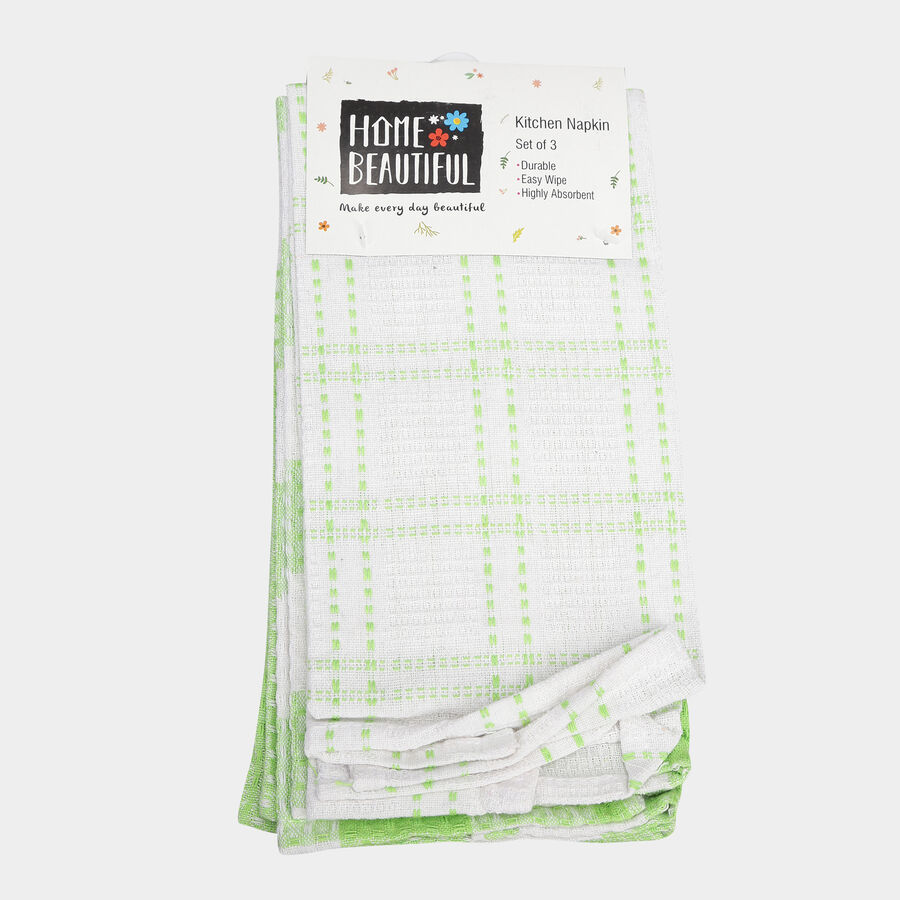 Set of 3 Cotton Kitchen Napkin, , large image number null