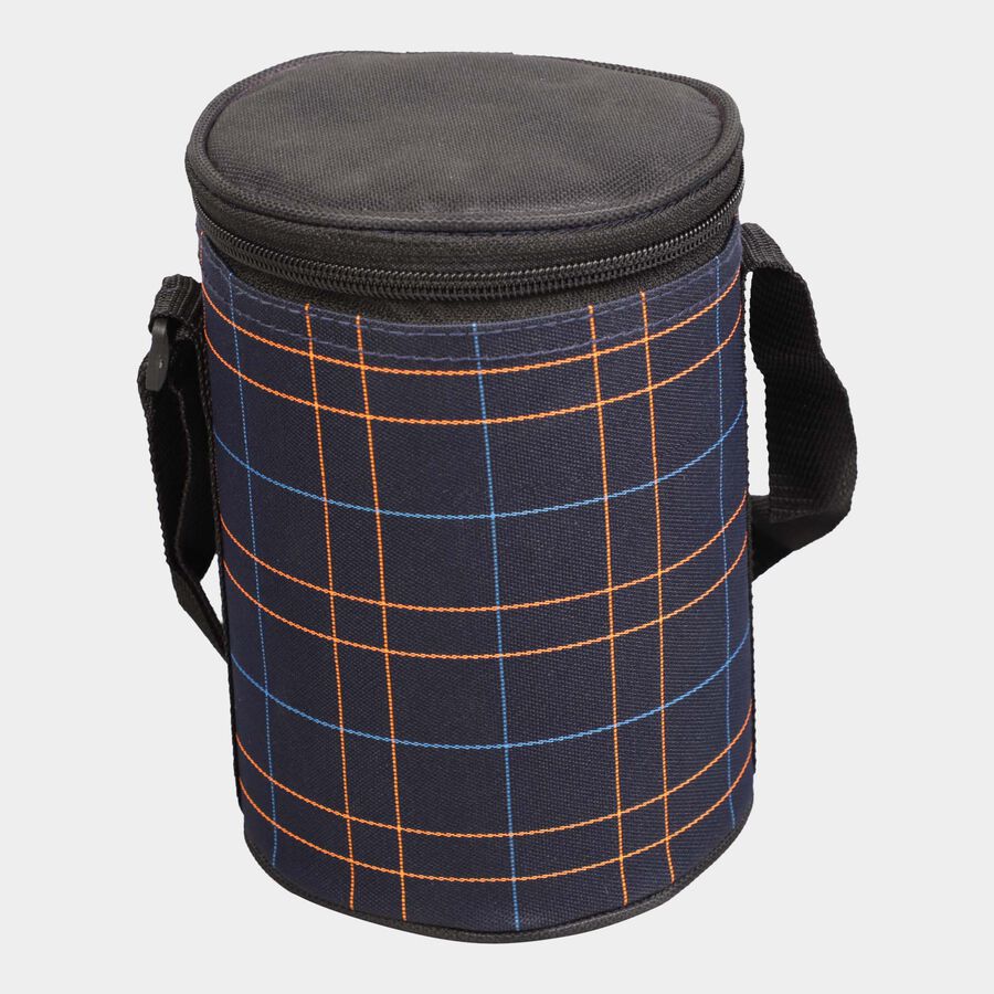 Steel Lunch Box, 3 Containers and 1 Bag, , large image number null