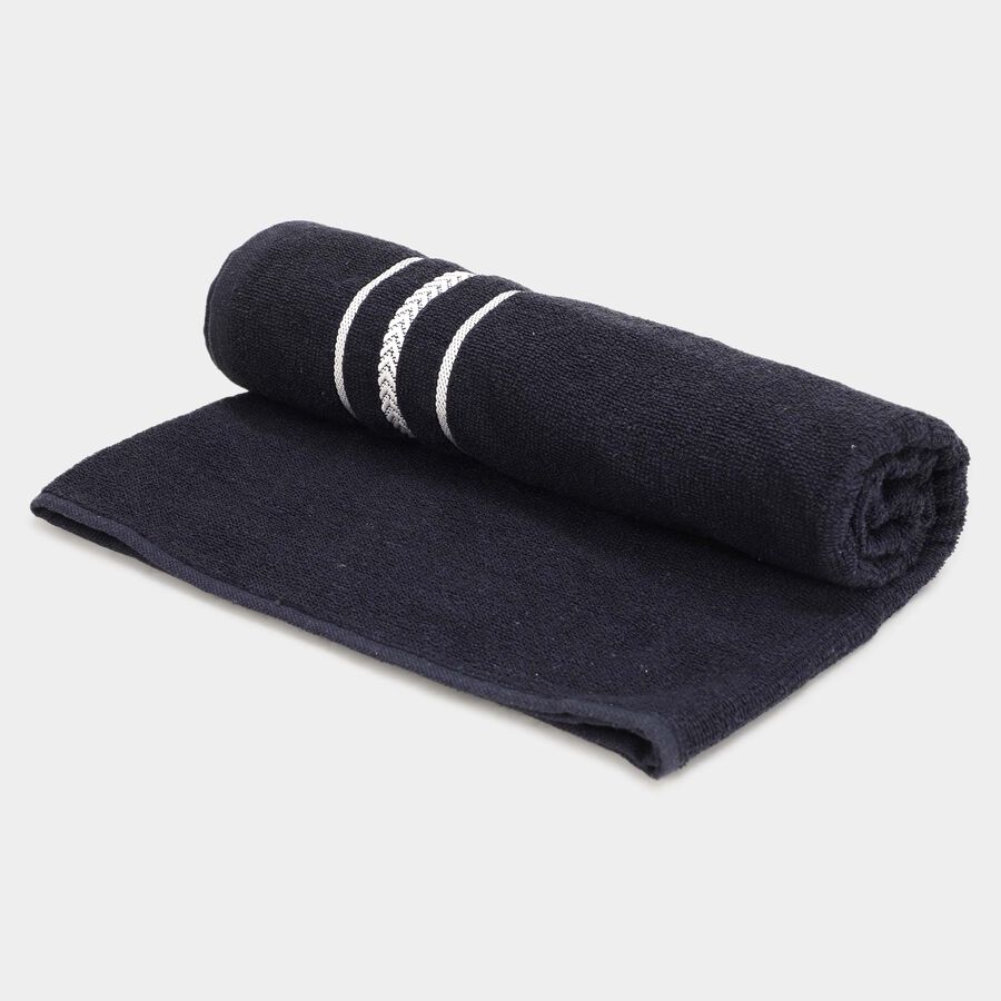 250 GSM Blue Cotton Blend Bath Towel, , large image number null