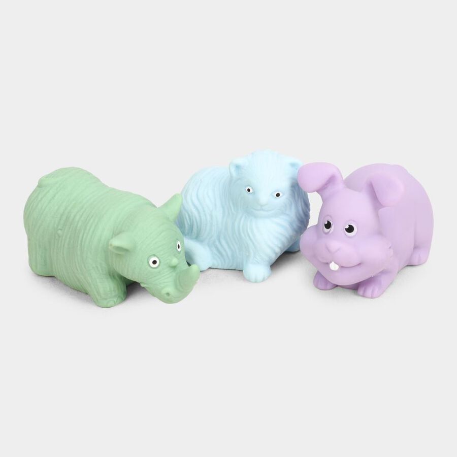 Pvc Animals Squeezee Set of 7, , large image number null