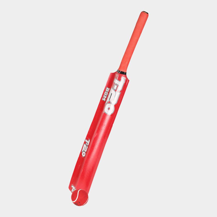 Clear Wood Bat And Ball, Red, 12 cm X 60 cm X 2 cm, 1.1 Kg, , large image number null