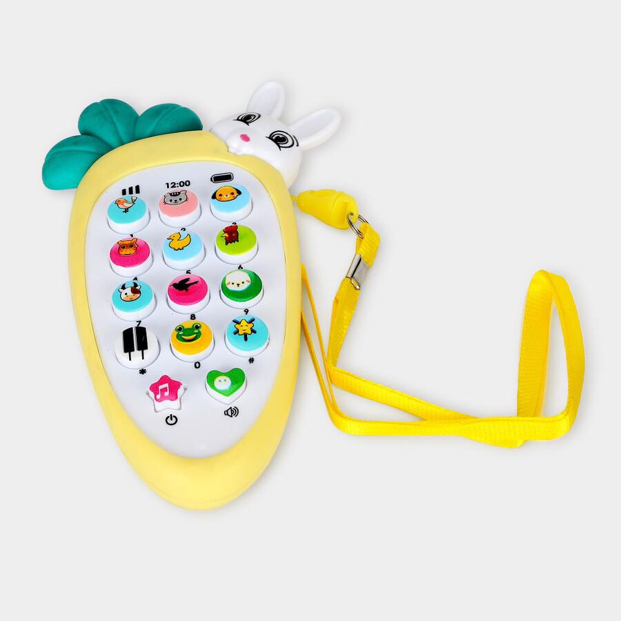 Kid's Bunny Toy Phone with Animal Sounds, , large
