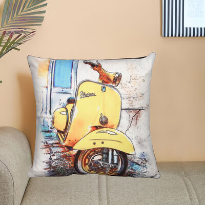 Yellow Polyester Cushion