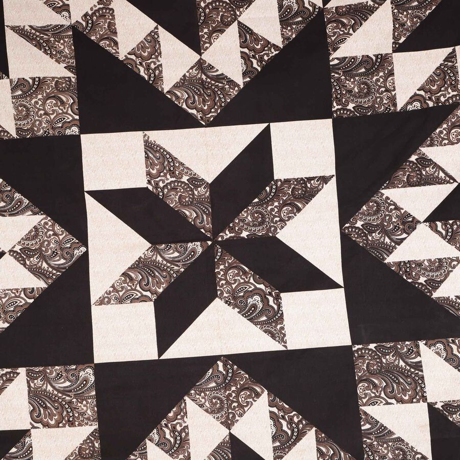 125 GSM Black Microfiber Double Bedsheet With Pillow Cover, , large image number null