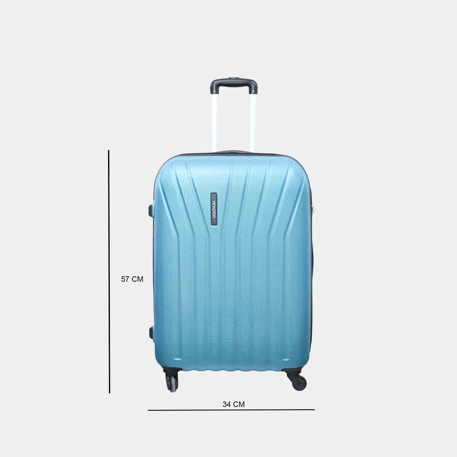 4-Wheel Blue PVC Matee Hard Case Trolley, Large, , large image number null