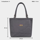Women's Grey Polyurethane Hand Bag, , small image number null