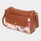 Women's Tan Polyurethane Sling Bag, , small image number null