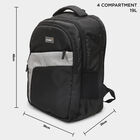 Black Polyester Backpack, , small image number null