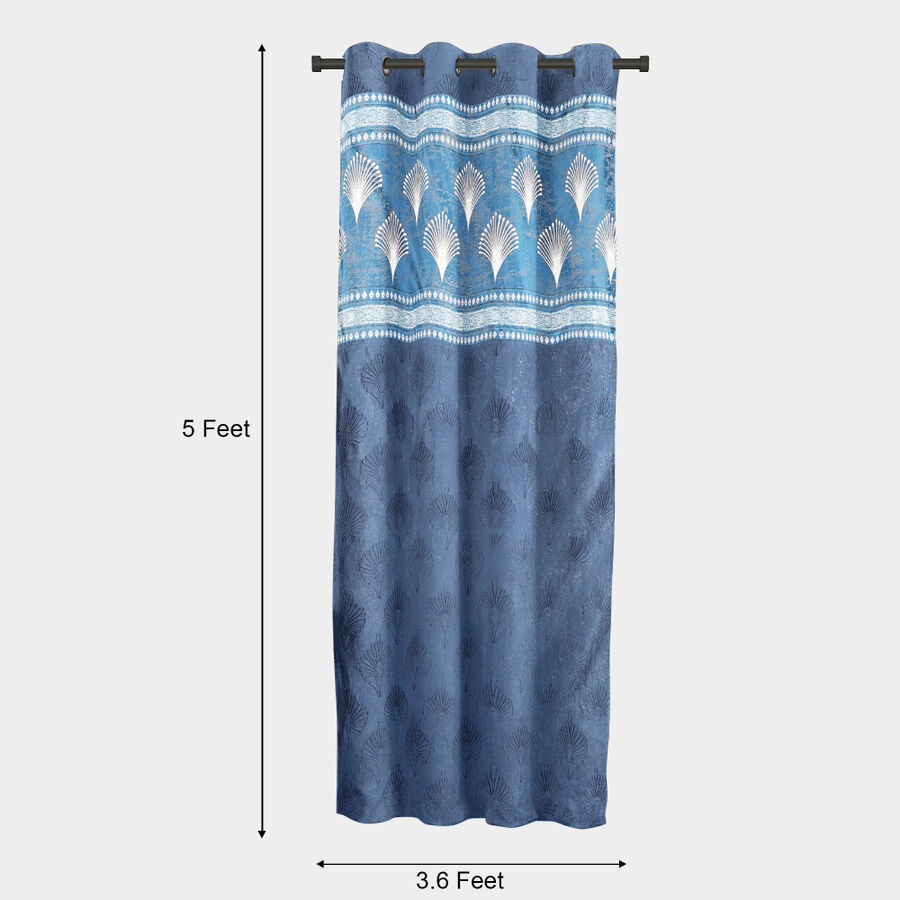 5ft. Dark Blue Polyester Curtain, , large image number null