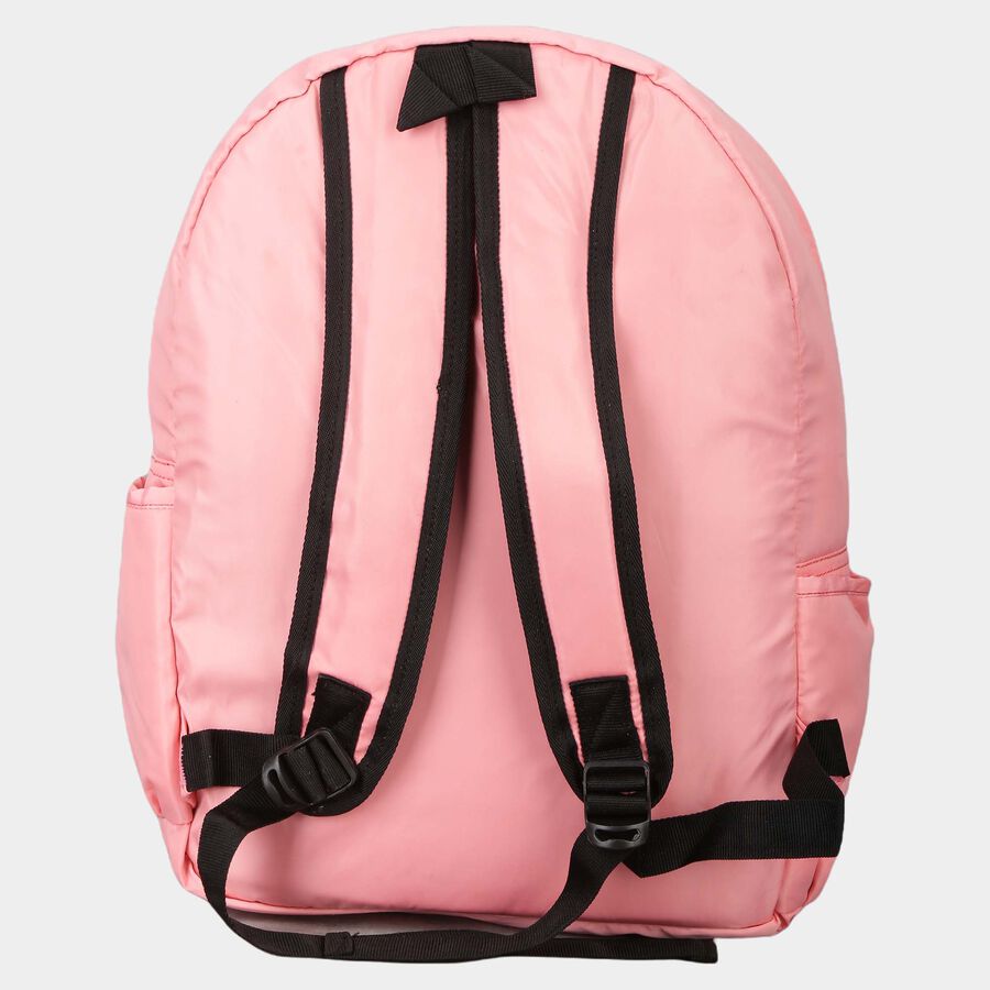 Women's Peach Polyurethane Backpack, , large image number null