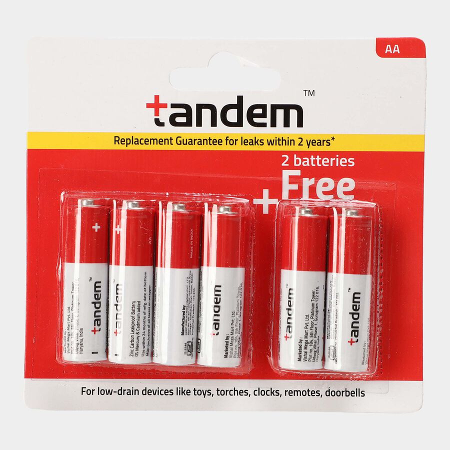 Battery - Pack of 4+2 AA Type, , large image number null