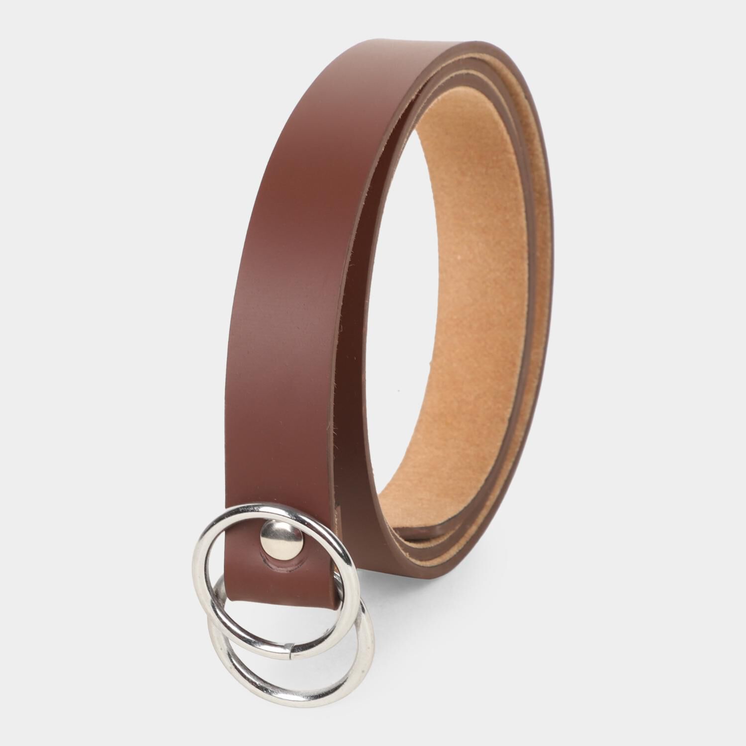 Lucky Charm                         Women's Tan Polyurethane Belt