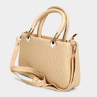 Women's Beige Polyurethane Sling Bag, , small image number null