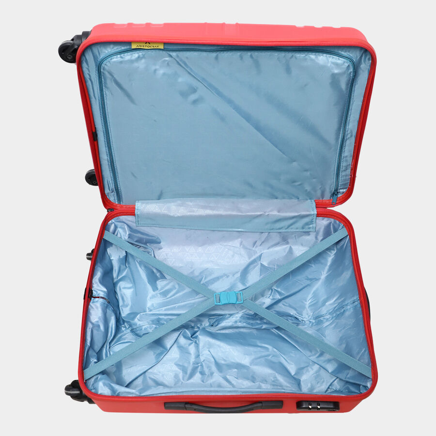 4-Wheel Red Polycarbonate Hard Case Trolley, Small + Medium + Large, , large image number null