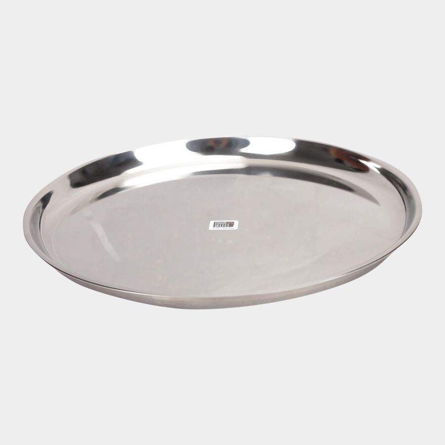 Stainless Steel Half Plate (Thali) - 13 cm, , large image number null