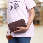 Women's Colour Block Polyurethane Long Wallet, , small image number null