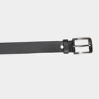 Men's Black Leather Casual Belt, , small image number null