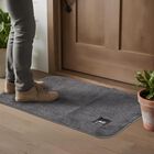 Anti-Skid Grey Microfiber Door Mat, , small