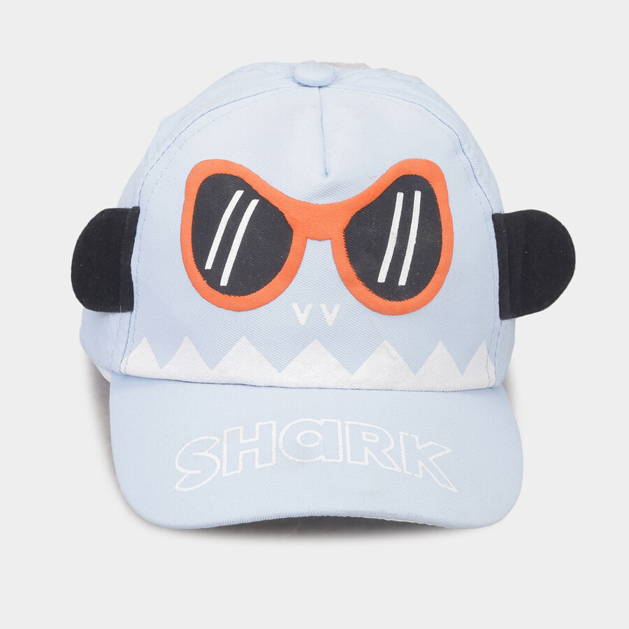 Kids' Blue Nylon/Polyester Cap, , large image number null
