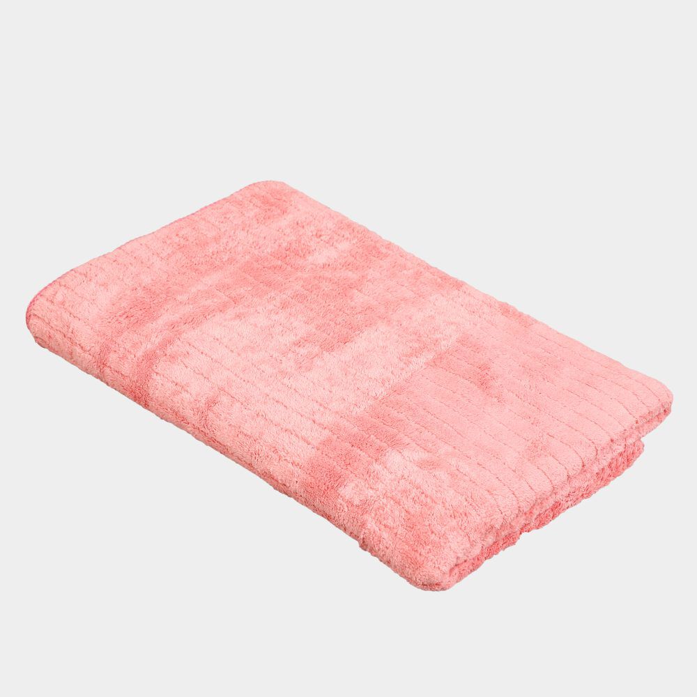 Home Beautiful                         280 GSM Pink Microfiber Bath Towel