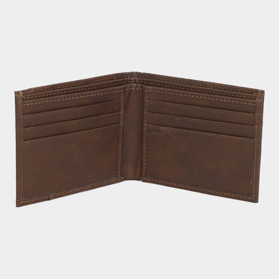 Men's Brown Polyurethane Wallet, , large