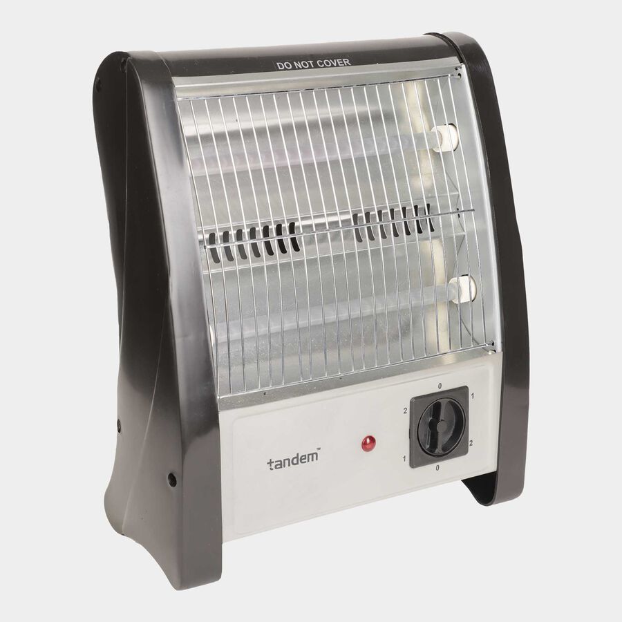 Tandem Quartz Heater, Black u0026 Grey, 325 mm X 185 mm X 345 mm, 1.3 m |  Vishal Mega Mart India