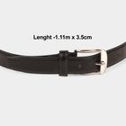 Men's Black Polyurethane Formal Belt, , small image number null