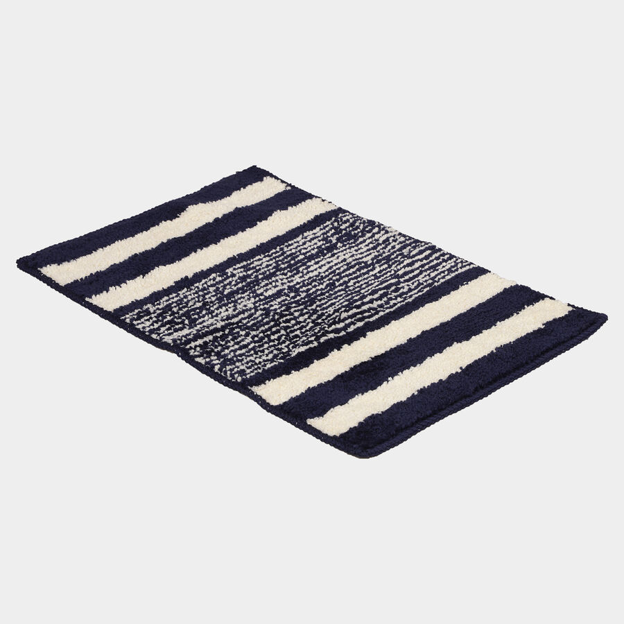 Anti-Skid Blue Polyester Door Mat, , large image number null