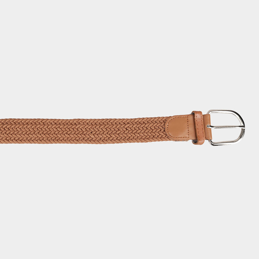 Women's Brown Nylon And Polyester Belt, , large image number null