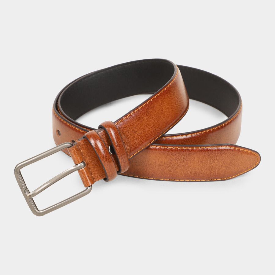 Men's Brown Polyurethane Formal Belt, , large image number null
