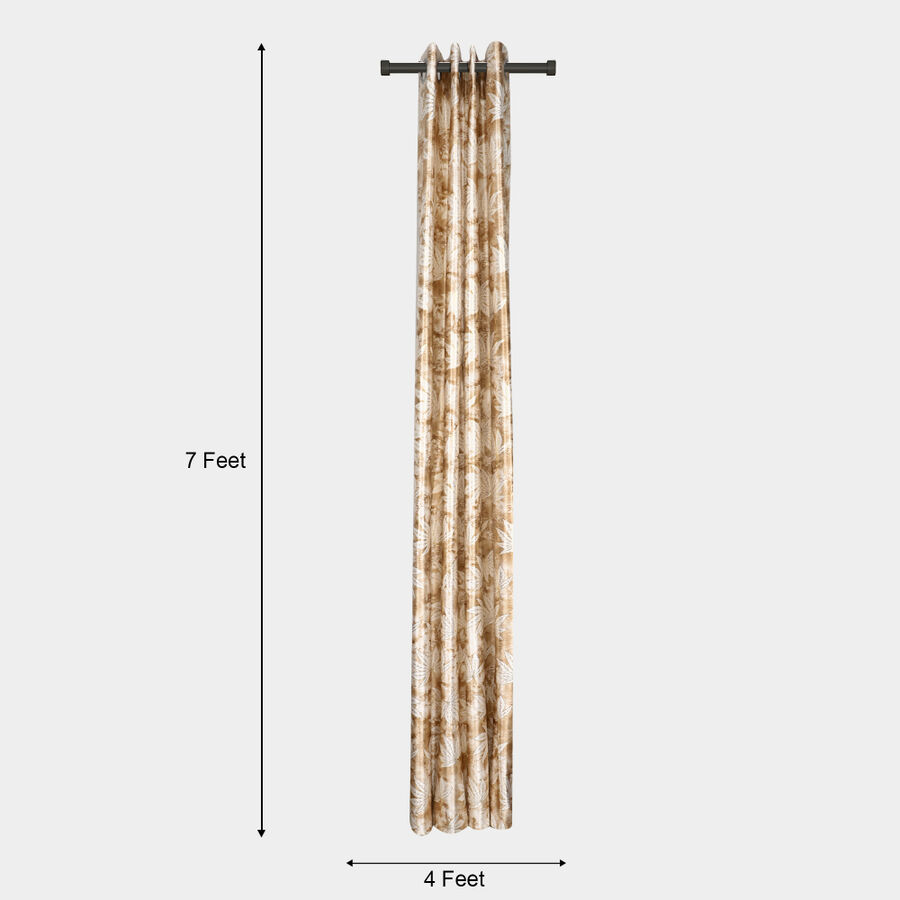 7 ft. Beige Polyester Curtain, , large image number null