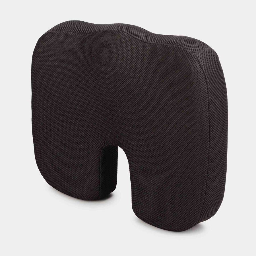 Black Ergonomic Memory Foam Cushion, , large
