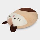 Beige and Brown Plush Animal Decorative Cushion, , small image number null