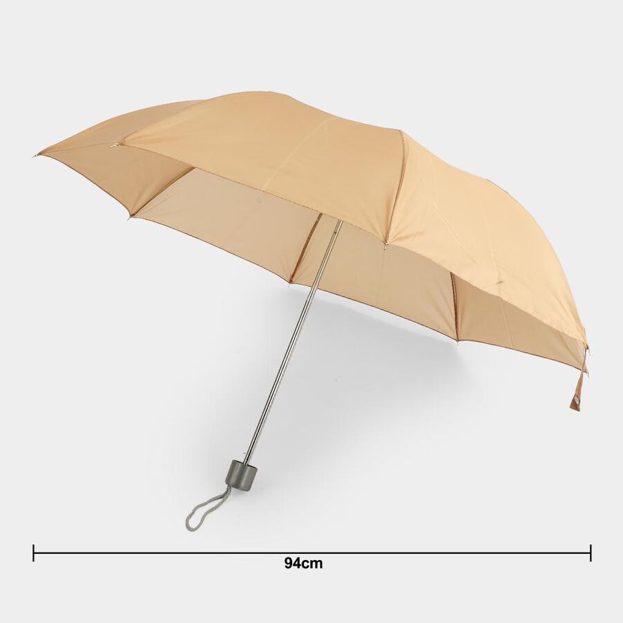 Men's Beige Polyester Umbrella, , large
