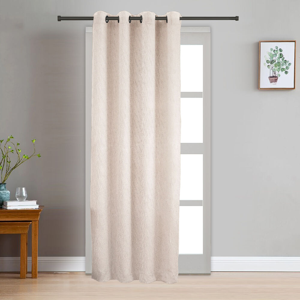 Home Beautiful                         7 ft. off White Polyester Curtain