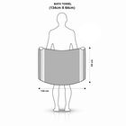 200 GSM Beige Microfiber Bath Towel, , small