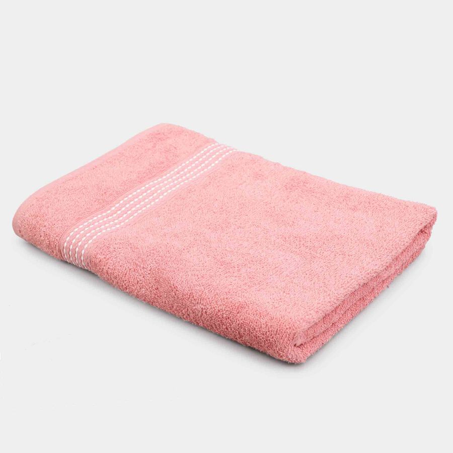 380 GSM Pink Cotton Bath Towel, , large