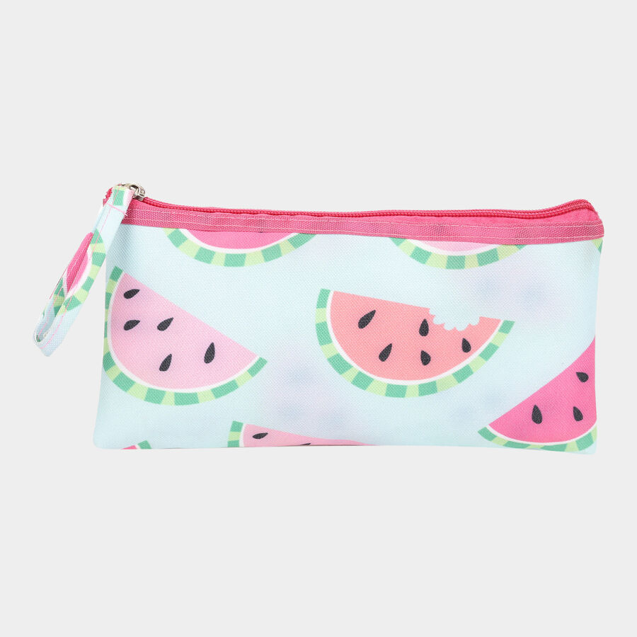 1 Pc. Fabric Pencil Pouch - Colour/Design May Vary, , large image number null
