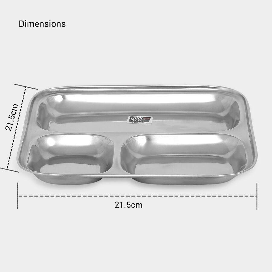 Stainless Steel Plate, 21.5 X 21.5 cm, , large image number null